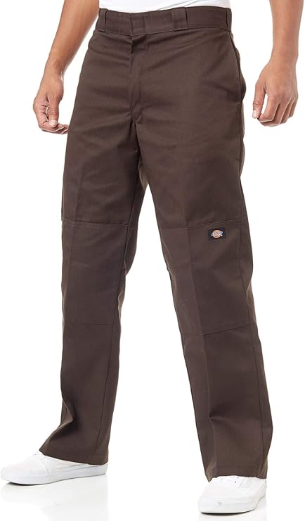 Amazon.com: Dickies 85283 8.5 oz. Loose Fit Double Knee Work Pant - Dark Brown - 32x32: Clothing