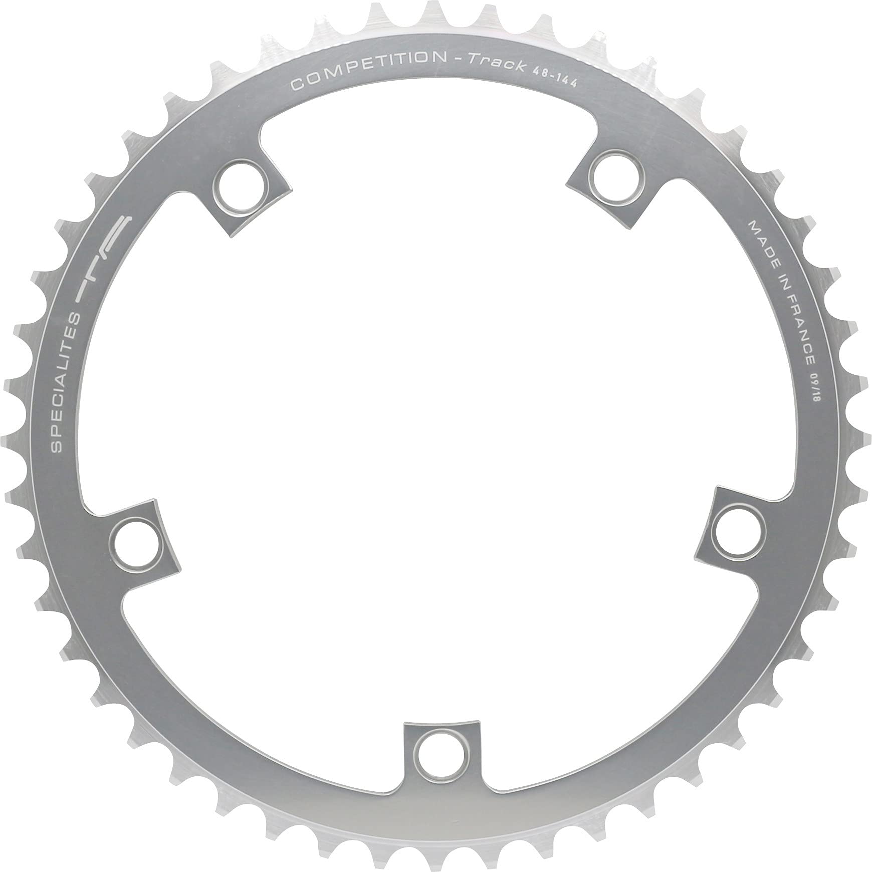 Spécialités TA Track Competition 144 PCD 5 Arm Chainring, 46t, Silver