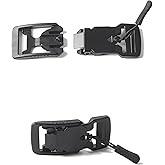 DraCra 2 Pack Magnetic Quick Release Buckles Backpack Straps 1 Inch Buckles Replacement Quick Side Release Buckle for Backpack Chest Strap Webbing Tactical Molle Strap Utility Straps Camera Neck Strap