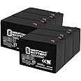 Mighty Max Battery 12V 9Ah Battery Replacement for Vision CP1272, CP1290-6 Pack