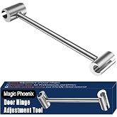 Magic Phoenix Hinges Gap Adjusting Wrench, Door Hinge Repair Tool, Upgraded Steel Double-ended Door Hinge Repair Wrench, Heavy-duty Door Hinge Adjustment Tool for Standard Round Bolts (0.315-0.75in)