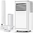 Joy Pebble Portable Air Conditioner, 8000 BTU Air Conditioner with Cooling, Fan, Dehumidifier, Sleep Mode, ≤55 db, Cooling up to 350 Sq. Ft. with 24H Timer/Digital Display/Remote Control & Window Kit