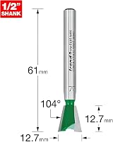 Trend CraftPro Dovetail Router Cutter 1/4 Inch Shank 12.7mm C041AX1/4TC view 2