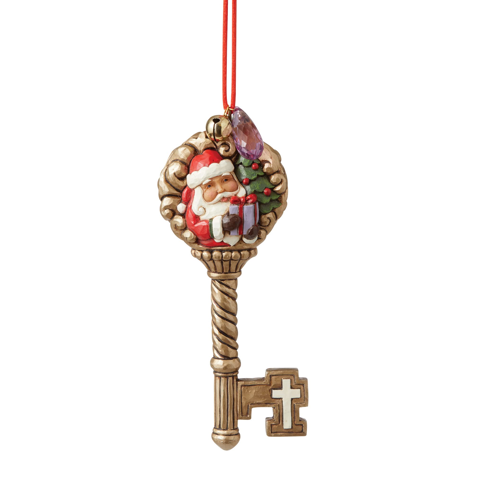 Enesco Jim Shore Heartwood Creek Legend of the Christmas Key Ornament 6008099