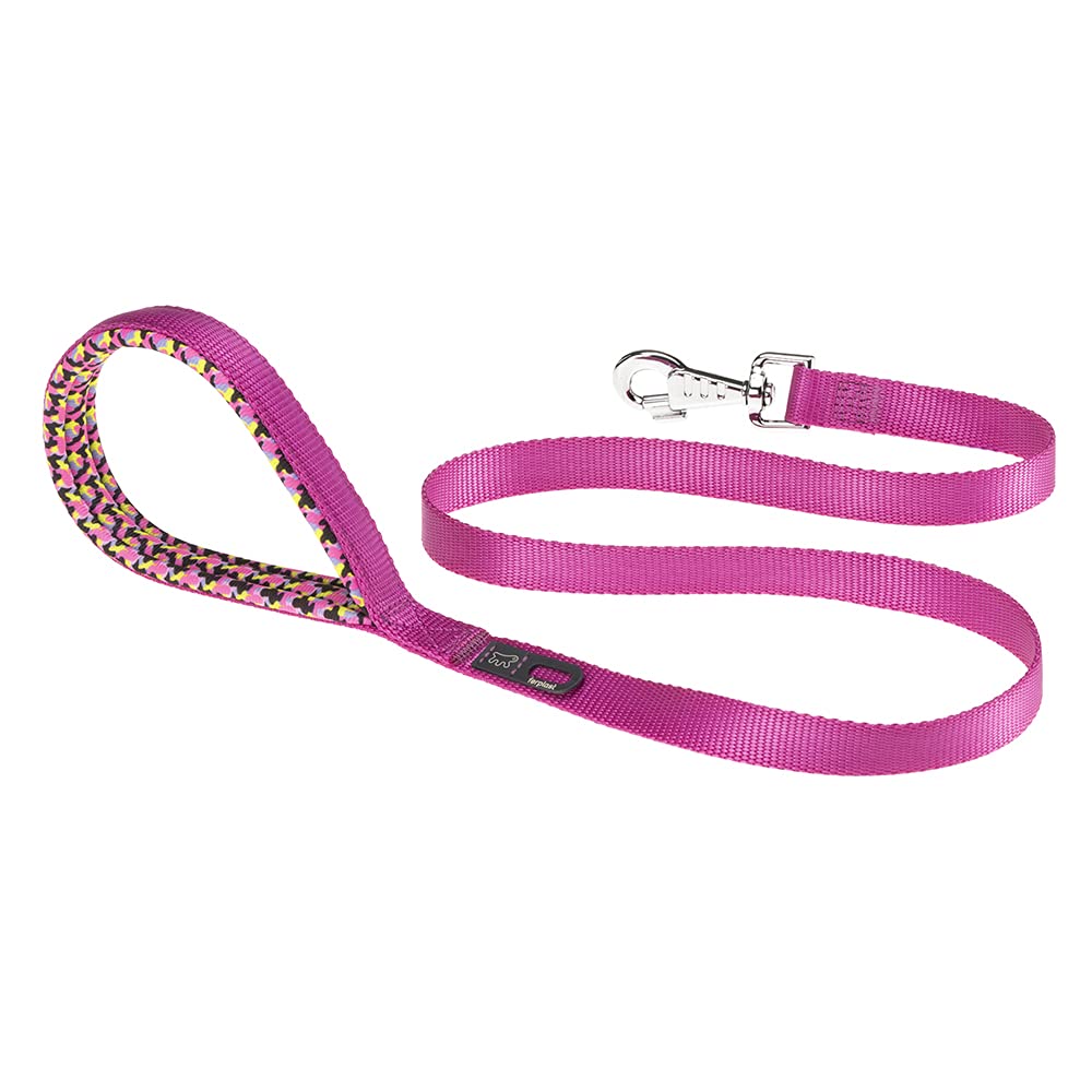 Ferplast DAYTONA G Extra-Strong Dog Lead - Soft Padded Handle - Practical Hygienic Bag Holder - Anti-Abrasion - Italian Design - 120 x 1.5 cm, Purple โ image 1