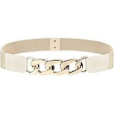 Glamorstar Women Wide Elastic Belts for Dresses Stretchy Cinch Waist Belts