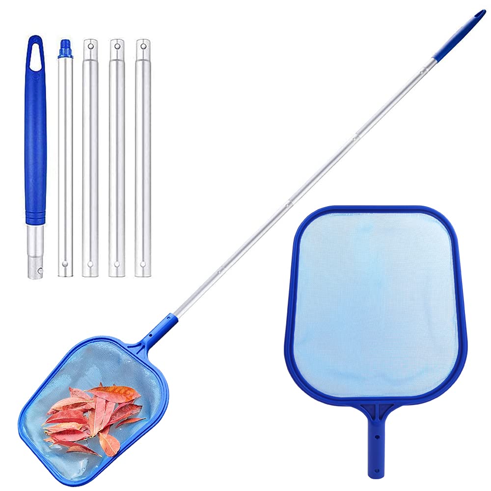 CENRONG Swimming Pool Skimmer Net，Fine mesh pool leaf net Pool fishing net Pool leaf rake fine mesh with Telescopic Pole，for Swimming Pool, Spas,Ponds,Fountains