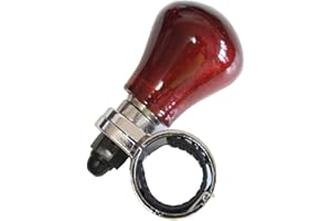 APROFAMILY [Handicrafts Using Wood] Can be Mounted on All Models Luxury Design Vehicle Handle Spinner Power Handle Spinner Handle Car Steering Wheel Car Accessories [Dark Wine]