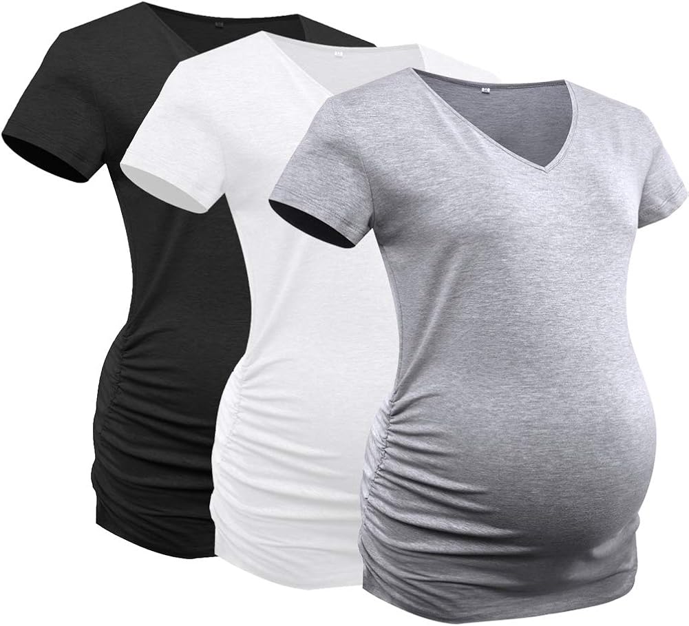 ruched maternity tank top