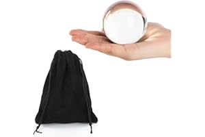 Kathfly Acrylic Contact Juggling Ball Small Transparent Practice Juggling Ball with Bag for Beginners Small Hands Cosplay, 7 cm/ 2.76 inches