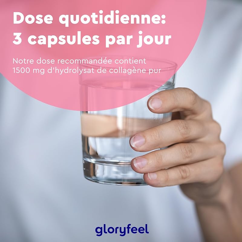 Collagene Marin Pur (Type 1) 1500mg Hautement Dosée, 120 Capsules d'Hydrolysat de Collagène, 100% Collagène Naturel, Facilement Absorbé, Sans Arômes et Additifs