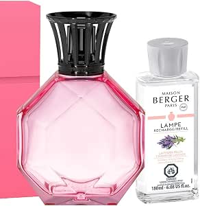 Amazon Com Lampe Berger Giftset Octagon Pink Home Fragrance Diffuser 10x8x6 Inches Made In France Includes Lavender Fields 180 Milliliters 6 08 Fluid Ounces Limited Edition Kitchen 