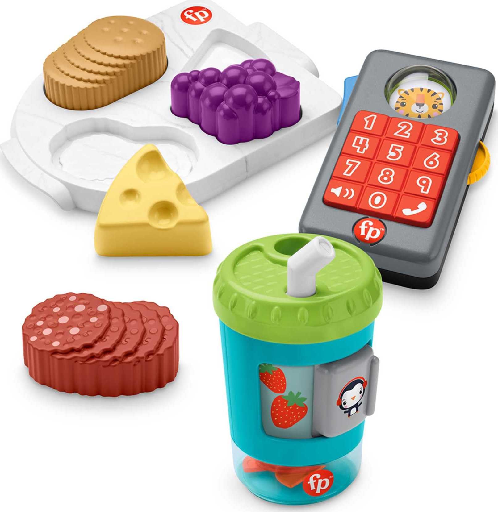 Fisher-Price Hello Role Play Play Kit, curated gift set of pretend play toys for infants and toddlers ages 12 months and up