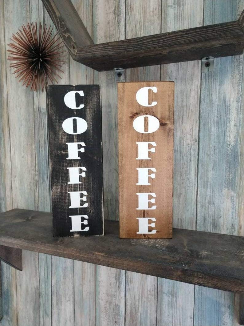Amazon Com Farmhouse Coffee Sign Wooden Rustic Farmhouse Decor