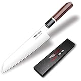 Kbk Japanese Gyutou Kitchen Chef Knife Forged SUS304 Stainless Steel Blade 8.5 Inch and Hard Alloy Edge 63 HRC Super Sharp wi