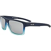 Raze Eyewear Offshore Sports & Boating Polarized Sunglasses Navy to Light Blue Frame w/Smoke Mirrored Lenses