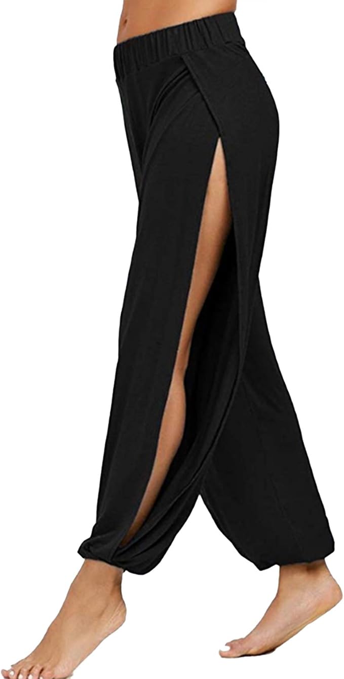 Kaerm Womens Loose Fit Yoga Pilates Pants Harem Elastic