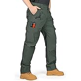IGOLUMON Men's Stretch Tactical Pants, Breathable Ripstop Cargo Pants, Outdoor Lightweight EDC Work Hiking Pants