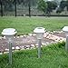 Ohuhu Stainless Steel Solar Garden Lights / Path Lights, Landscape Solar Light for Outdoor Path Patio Yard Deck Driveway and Garden, 6-pack