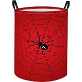 TIBAOLOVER Baby Laundry Basket Baby Nursery Hamper Kids Laundry Basket Toy Storage Bin for Boys Room Decor Gift Baskets for Bedroom Bathroom(Spider Web)