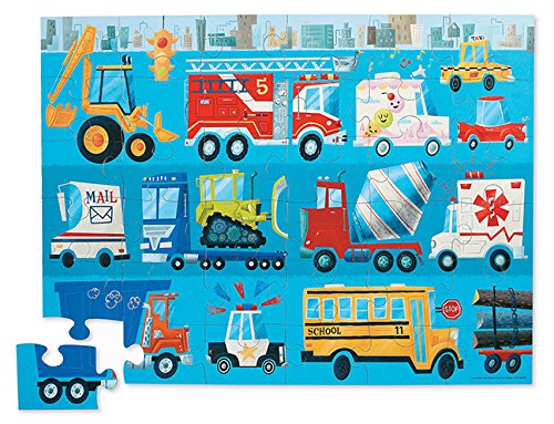 Crocodile Creek Vehicle 36 Piece Jigsaw Floor Puzzle