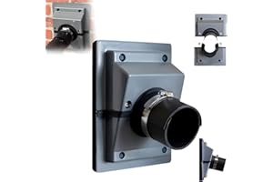 Wall Penetration & Line-Set Cover Kit - Easy Install Split AC Wall Sleeve Seal Plate with Soft Gasket for Indoor & Outdoor Ai