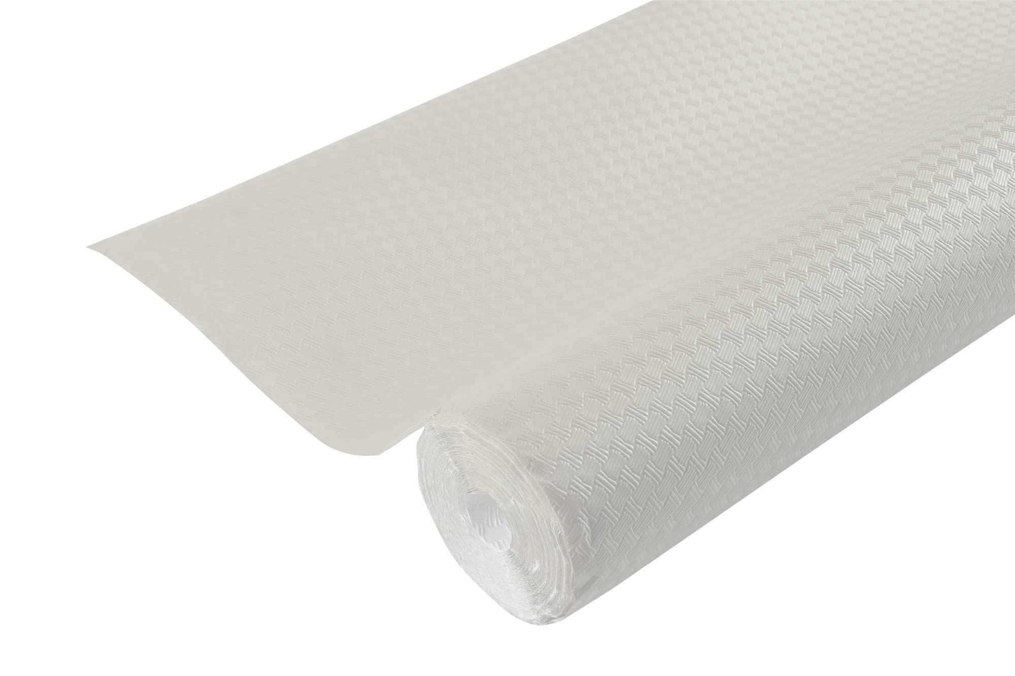 Disposable tablecloth in embossed paper - Unique, aesthetic and deep embossing - Roll 20 M long and 1.18 M wide - Made in France - white
