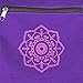Peace Yoga Air Vent Yoga Mat Bag Purple Flower