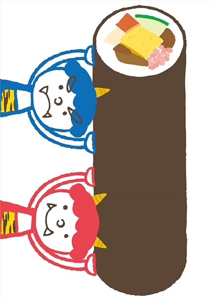 Amazon Co Jp Igsticker ポスター ウォールステッカー シール式ステッカー 飾り 4 594 写真 フォト 壁 インテリア おしゃれ 剥がせる Wall Sticker Poster 節分 鬼 恵方巻 ホーム キッチン