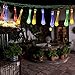 easyDecor Solar Powered String Lights 30 LED 21ft 8 Modes Water Drop Fairy Christmas String Light for Outdoor Party Wedding Patio Garden Holiday Decorations (Multi Color)