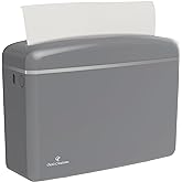 Countertop Multifold Hand Paper Towel Dispenser by Oasis Creations, Single Sheet Dispensing – Glossy Gray