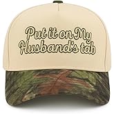Put It On My Husbands Tab Embroidered Trucker Hat for Mens with Design Dad Hat for Womens Low Profile Unique Gifts for Lawyer