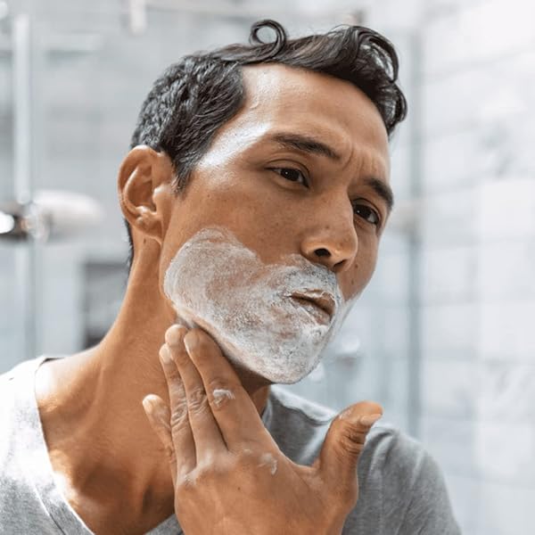 OARS + ALPS SOOTHING MEN’S SHAVING CREAM, DERMATOLOGIST TESTED AND INFUSED WITH ALOE AND COCONUT OIL, FRESH OCEAN SPLASH SCENT, TSA FRIENDLY, 3.4 OZ, 1 PACK