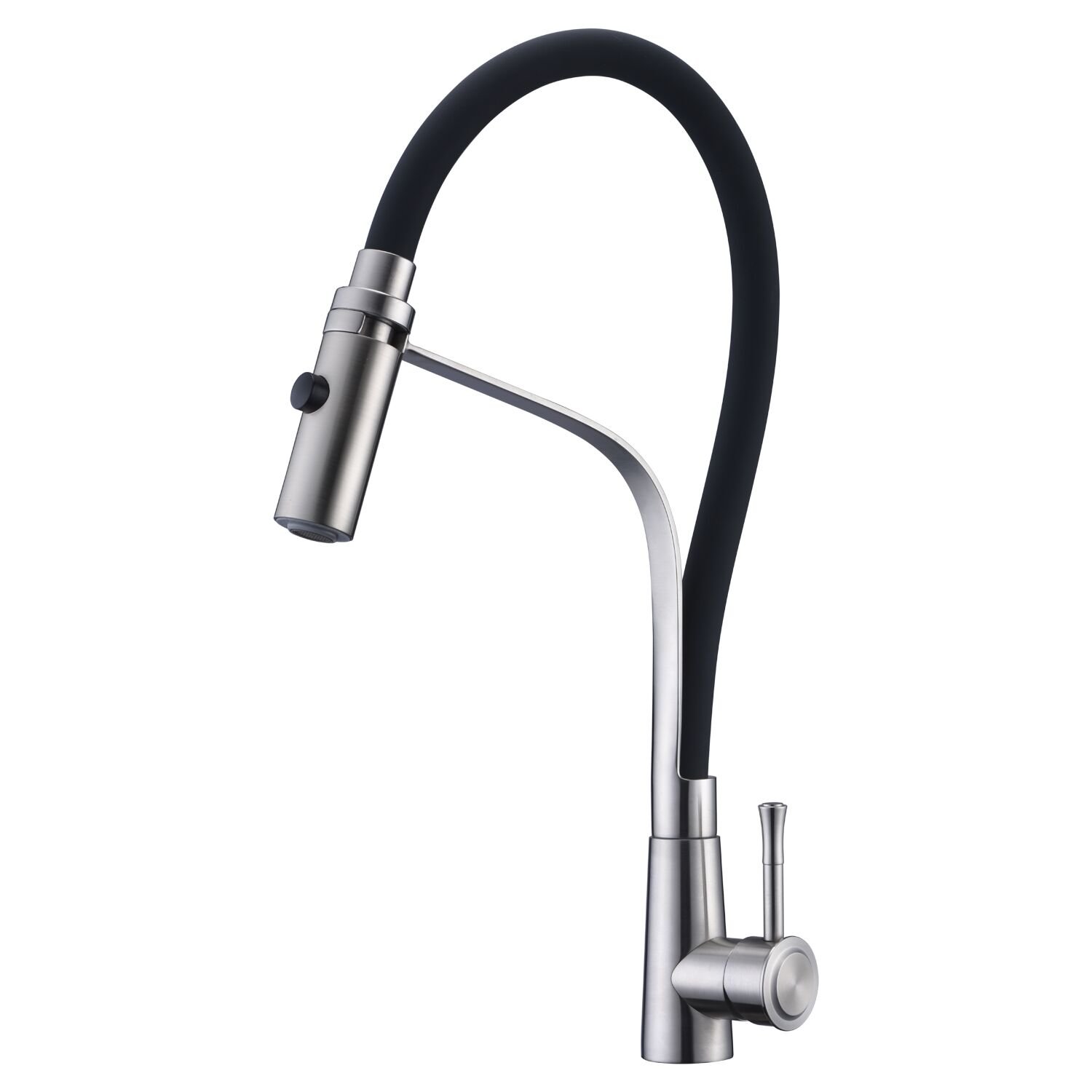Arputhy Kitchen Tap Pull Down Mixer Taps Sink Faucet Pull Out Spray Stainless Steel Single Lever with 360° Swivel Spout