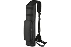 Homakover Archery Compact Multi-Function Back Quiver Arrow Holder, Adjustable Quivers Hanged Target Shooting Quiver for Arrows, Bow Hunting and Target Practicing