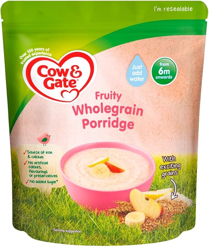 cow and gate fruity wholegrain porridge