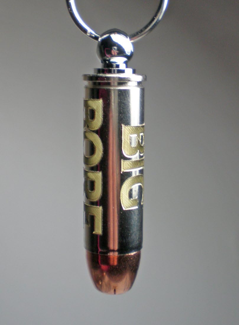 454 Casull Bullet Nickel Engraved Personalized Key Chain