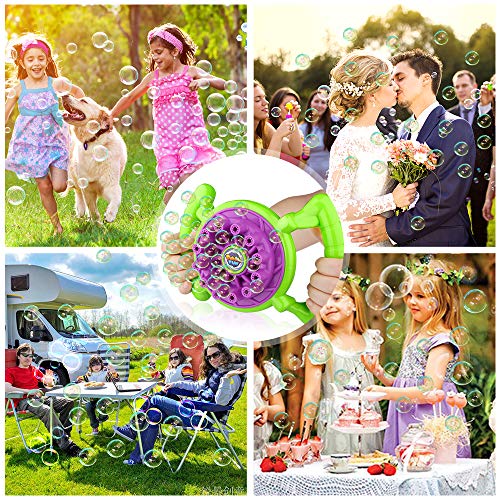 image for Growsland Bubble Machine for Kids Toddlers Boys Girls Handheld Bubble 