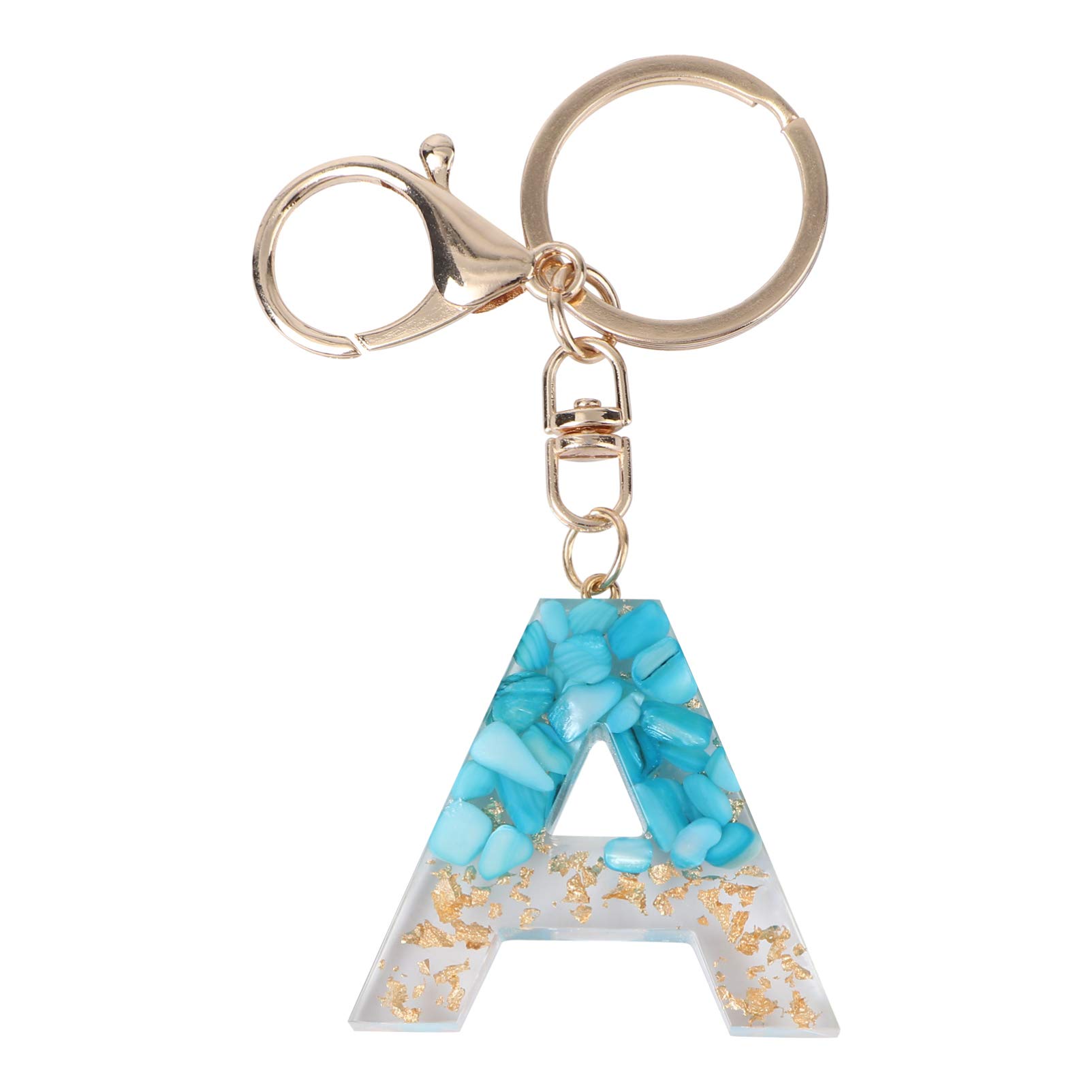 STOBOK Letter a Keychain Pendant 3.94 Inch Lightweight English Alphabet Key Holder Bag Accessories for Handbag Decoration Durable Fashion Keyring