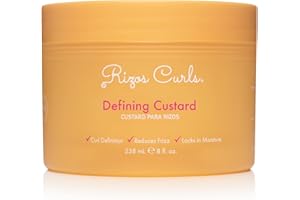 Rizos Curls Defining Custard – Long Hold, Shine & Frizz Control – Defines & Moisturize All Curl Types: Wavy, Curly, Coily 1a–4c – Sulfate & Paraben Free