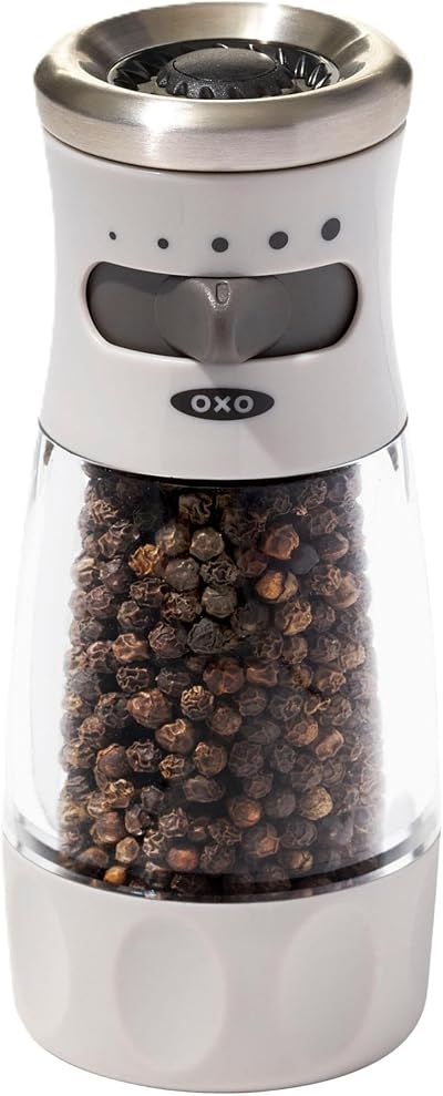 OXO Good Grips Contoured Mess-Free Pepper Grinder Ceramic Gray