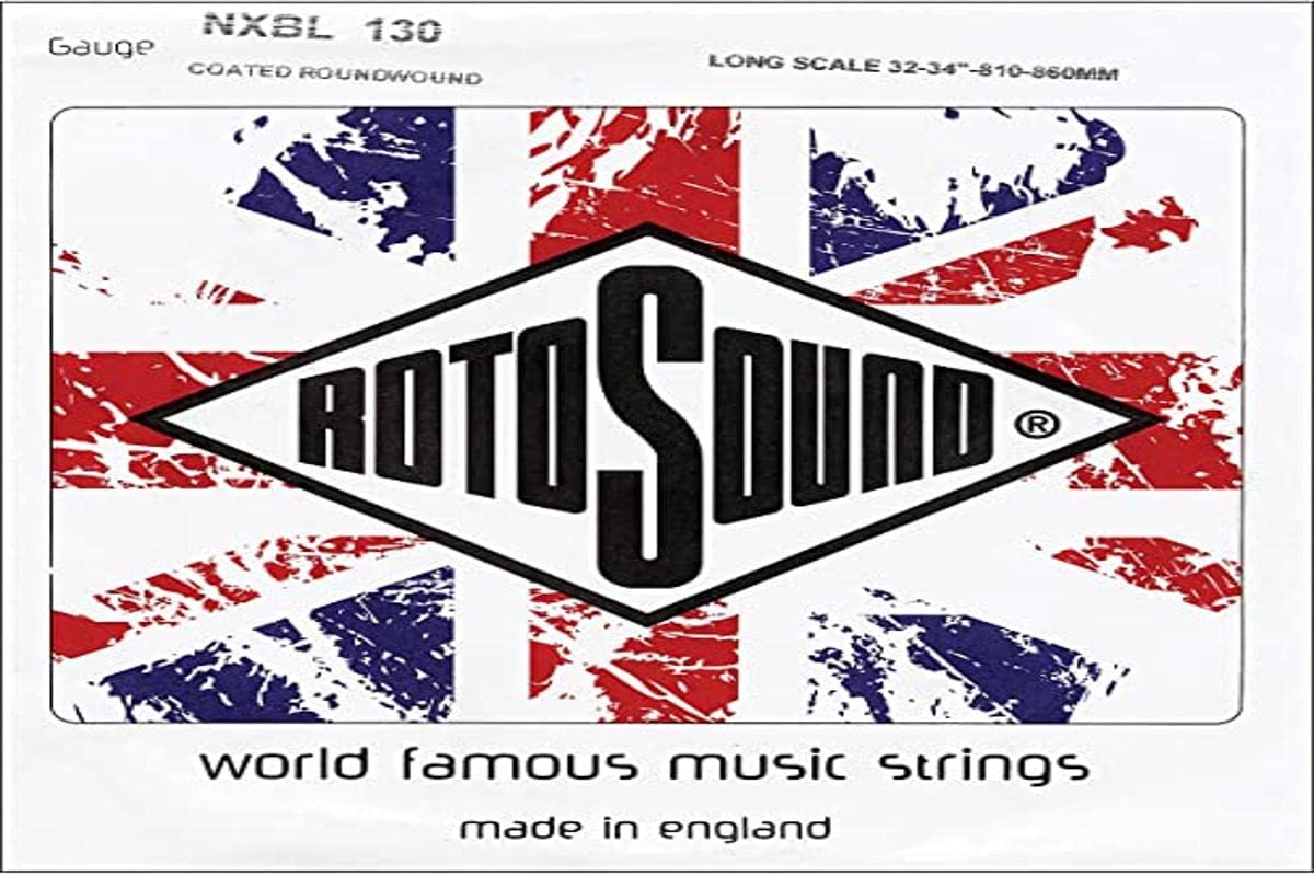 Rotosound Strings for Electric Bass NEXUS 52 ALLOY ROUNDWOUND COATED low B 130 coated