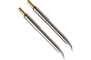Metcal PTTC-701B PTTC Series Tweezer Cartridge for Most Standard Applications, Conical Bent 30 Degree, 412 Degree C Maximum Tip Temperature, 0.4mm Tip Size, 14.3mm Tip Length