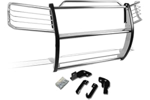 DNA MOTORING GRILL-G-053-SS Front Bumper Brush Grille Guard,Silver