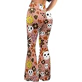 ELEDIZI High Waist Butt Lift Bootcut Yoga Pants Tummy Control Bell Bottom Flared Yoga Leggings for Women Size XS-2XL