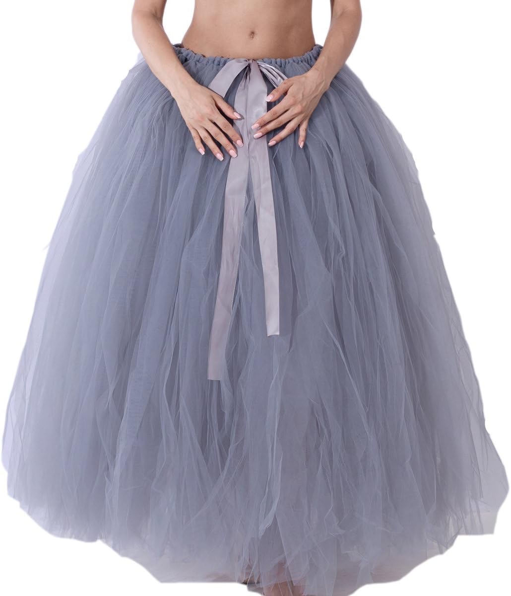 Dorchid Women Puffy Tutu Tulle Skirt Crinoline for Dance Maxi Plus Size