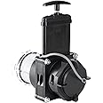 GLOBIZ Twist-On Waste Valve RV Gate Valve with Built-in Clear Adapter Compatible with Most Brands of Bayonet/Lug Adapter UV-Resistant(1Pack) Black&Clear(8049)