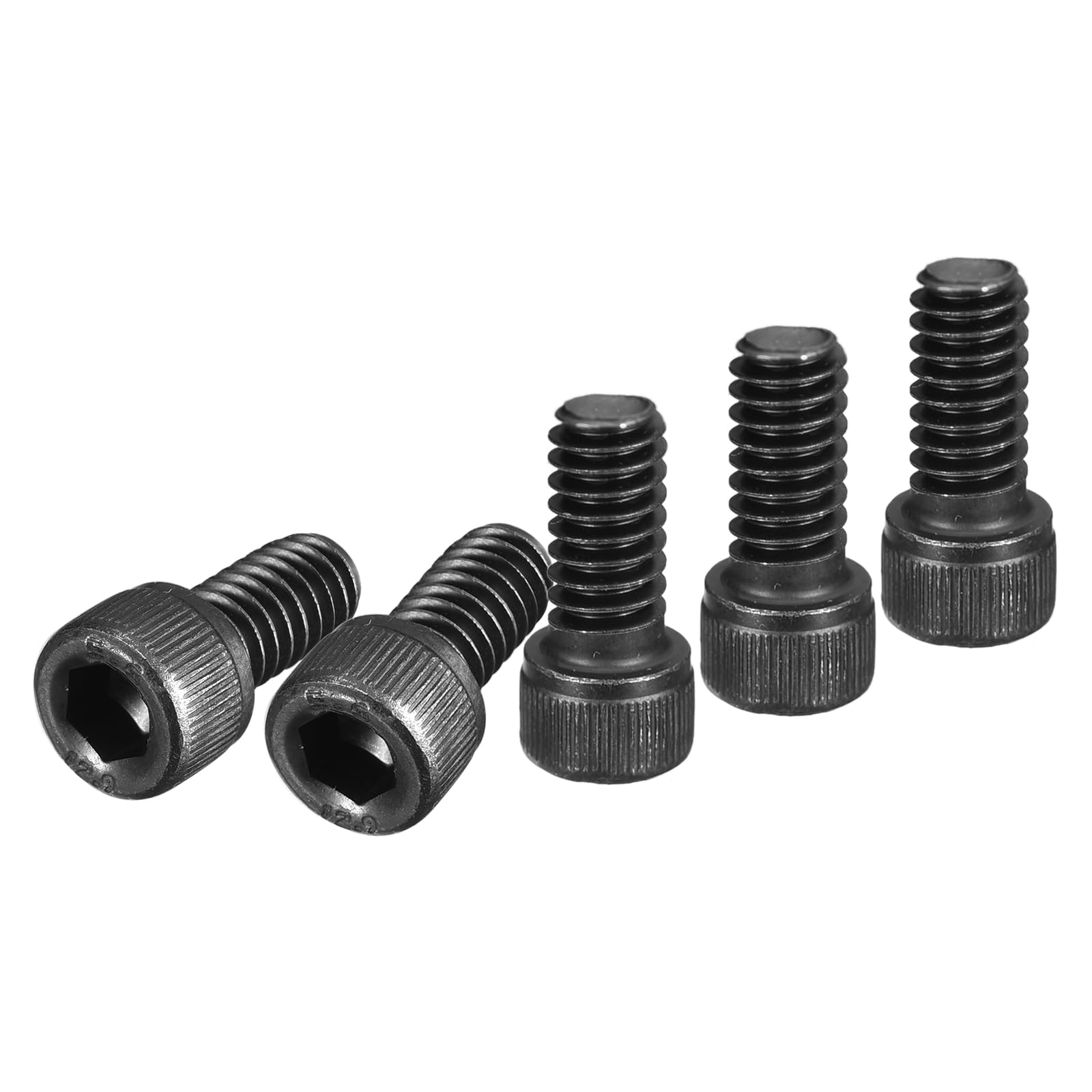 DTGN 1/4-20x1/2" Socket Head Cap Screws Bolts, 25Pcs 12.9 Grade Alloy Steel, Machine Hex Socket Screw, Hex Drive, Black Oxide Finish, UNC Coarse Thread Fully Threaded — image 1