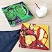Marvel Avengers Plate Set of 4 - Black Panther, Captain America, Iron Man and Hulk - Durable Melamine