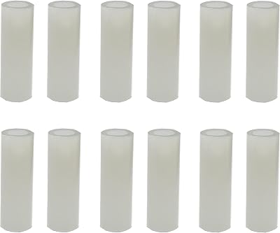 Universal Hardware M5 White Nylon Spacers 30mm Standoff Pack of 12